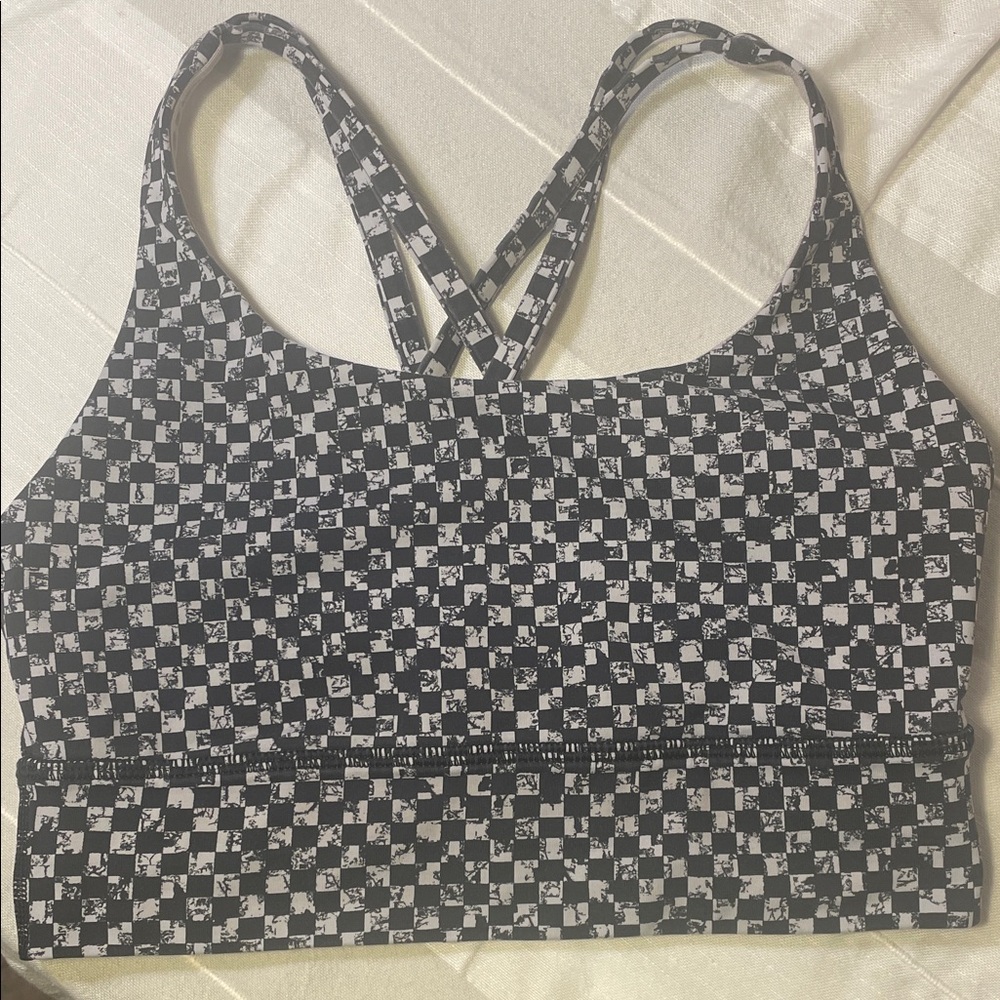 Lululemon‎ Monochrome Check Sports Bra